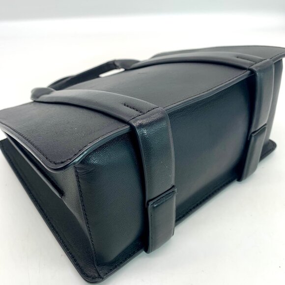 Theory Black Leather West Mini Satchel - Picture 9 of 11